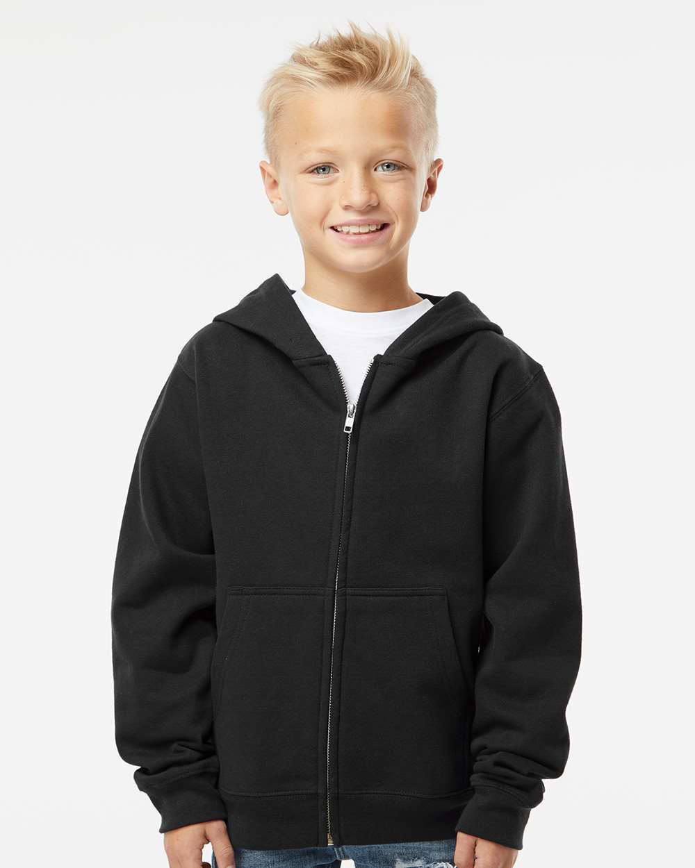 8.5oz. Youth Midweight Zip Hood