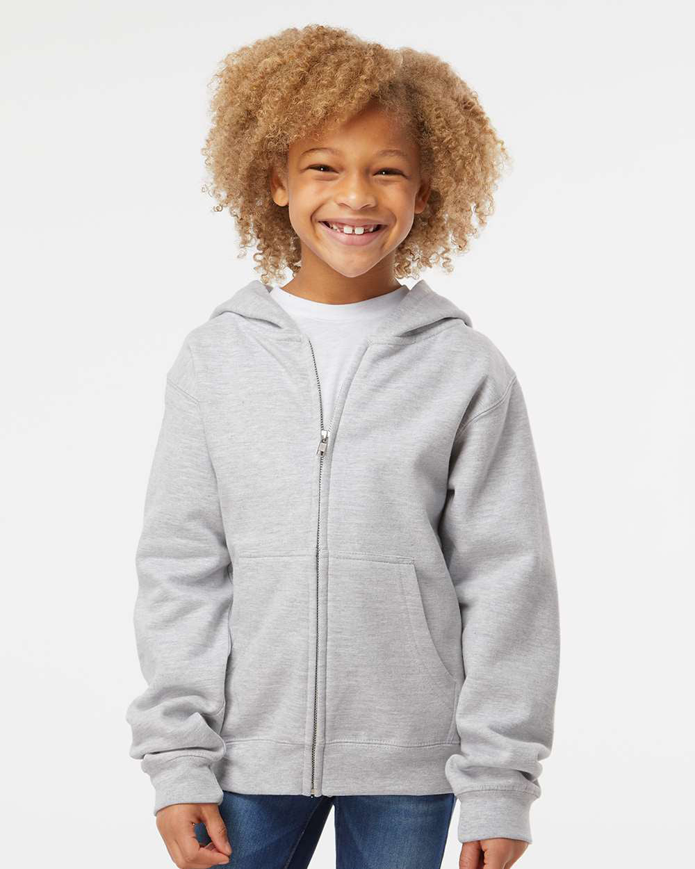 8.5oz. Youth Midweight Zip Hood