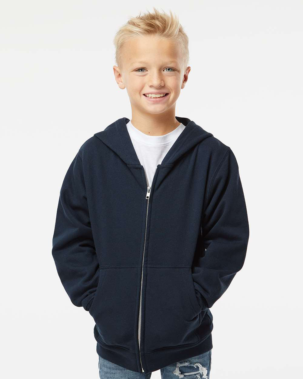 8.5oz. Youth Midweight Zip Hood