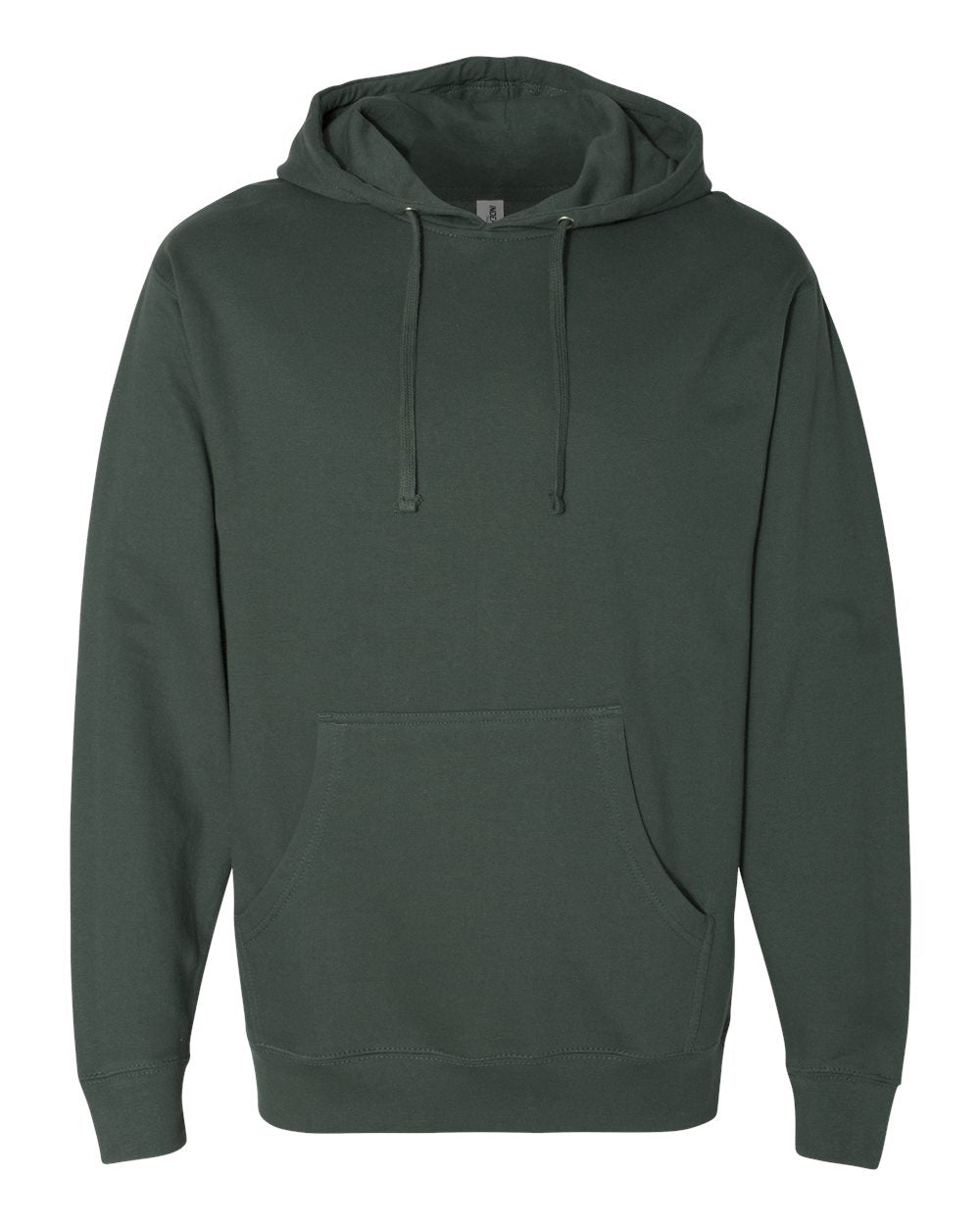 Independent Trading Company 8.5oz. Midweight Pullover Hood in Green — front view
