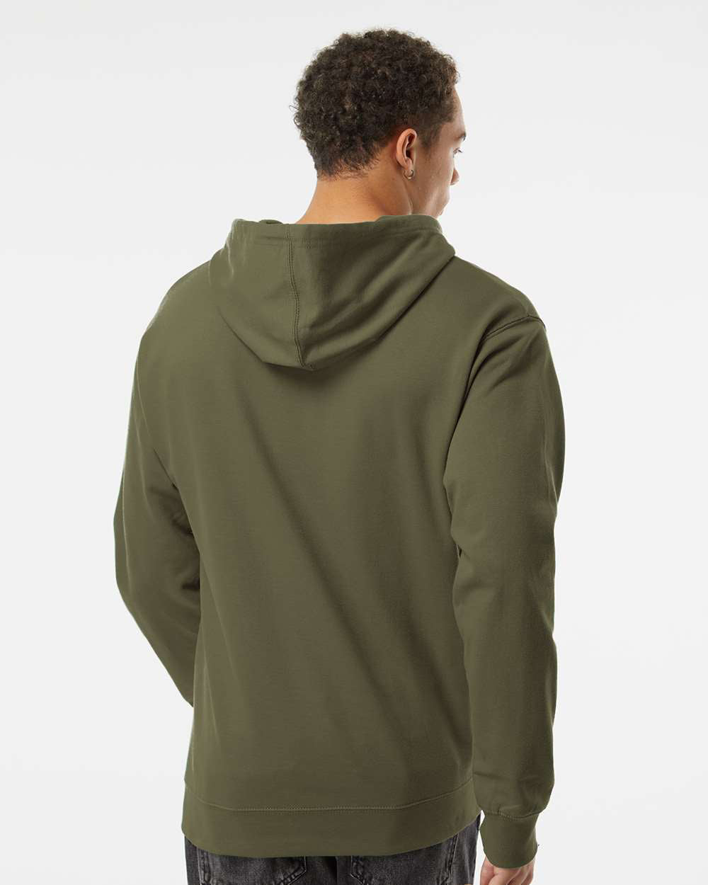 Independent Trading Company 8.5oz. Midweight Pullover Hood — back view (5)