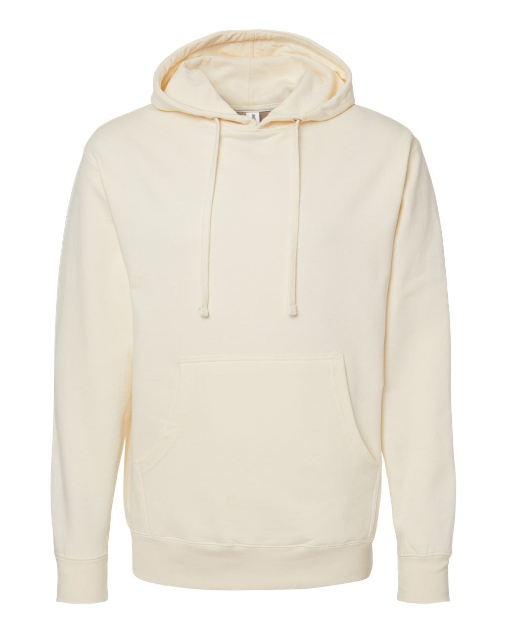 Independent Trading Company 8.5oz. Midweight Pullover Hood in Bone — front view