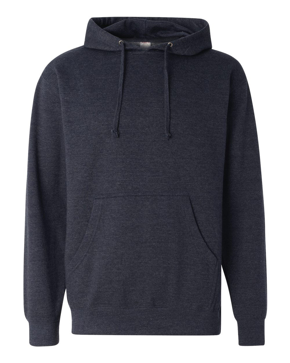 Independent Trading Company 8.5oz. Midweight Pullover Hood in Navy Heather — front view
