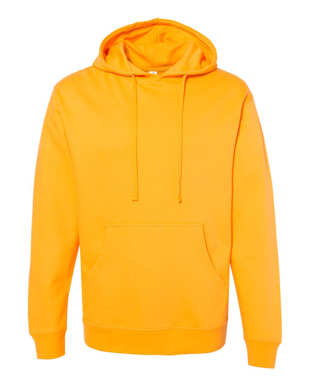 Independent Trading Company 8.5oz. Midweight Pullover Hood in Gold — front view
