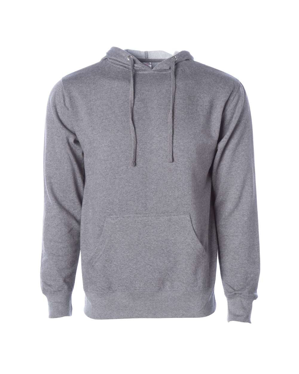 Independent Trading Company 8.5oz. Midweight Pullover Hood in Heather — front view
