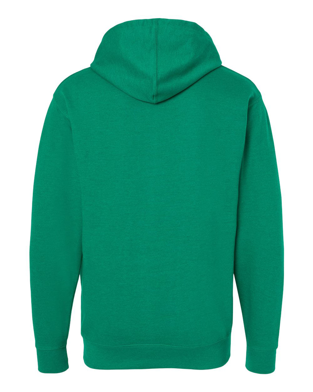 Independent Trading Company 8.5oz. Midweight Pullover Hood in Kelly Green — back view (3)