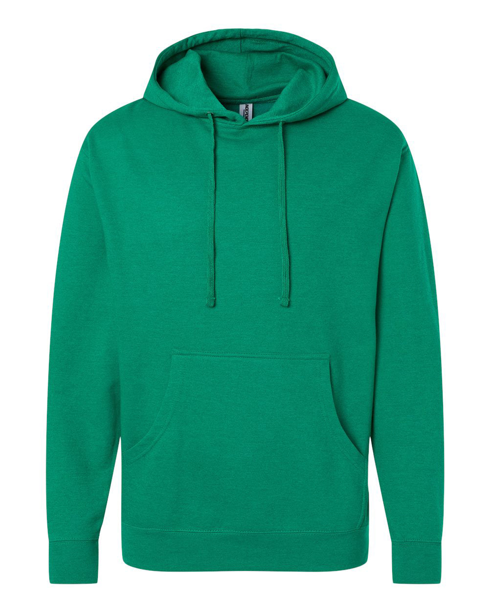 Independent Trading Company 8.5oz. Midweight Pullover Hood in Kelly Green — front view (2)