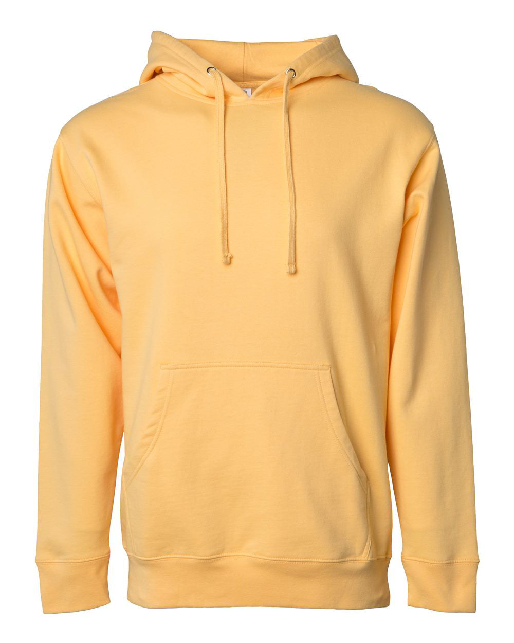 Independent Trading Company 8.5oz. Midweight Pullover Hood in Peach — front view
