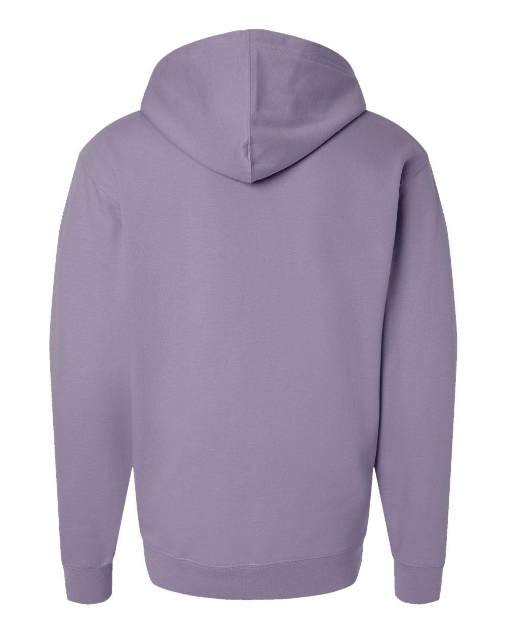 Independent Trading Company 8.5oz. Midweight Pullover Hood in Plum — back view