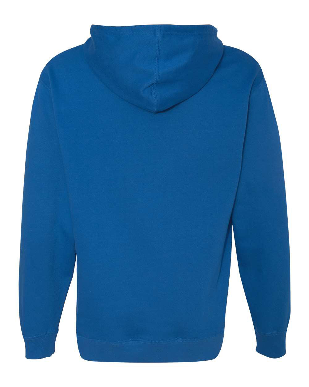 Independent Trading Company 8.5oz. Midweight Pullover Hood in Royal — back view