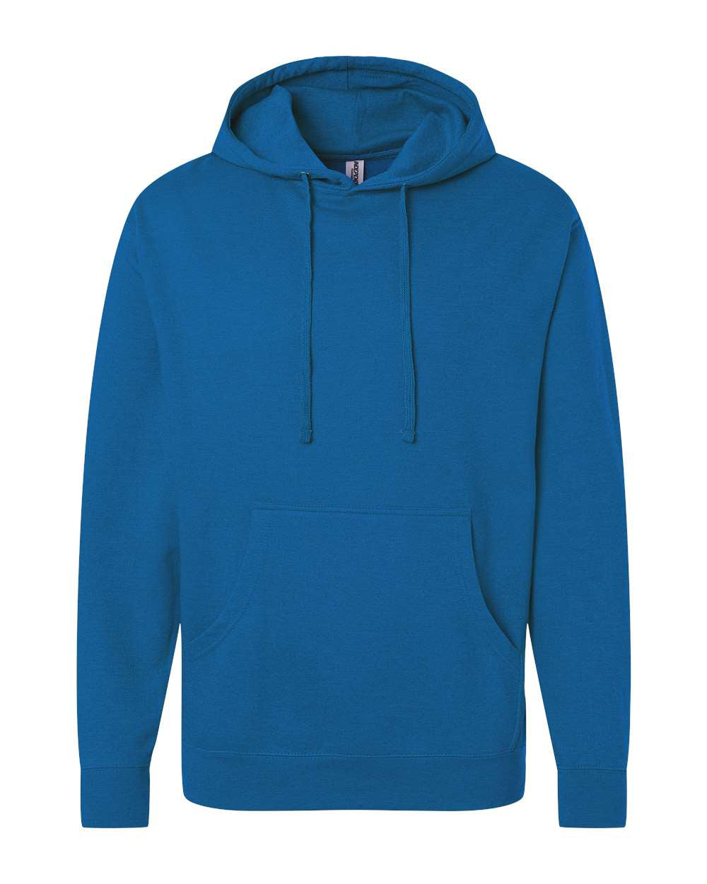 Independent Trading Company 8.5oz. Midweight Pullover Hood in Royal Heather — front view