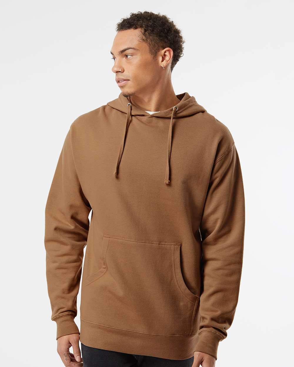 Independent Trading Company 8.5oz. Midweight Pullover Hood — front view (2)