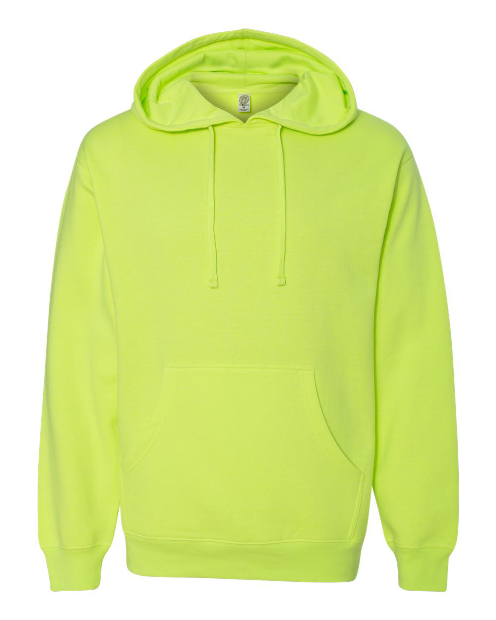 Independent Trading Company 8.5oz. Midweight Pullover Hood in Yellow — front view (2)