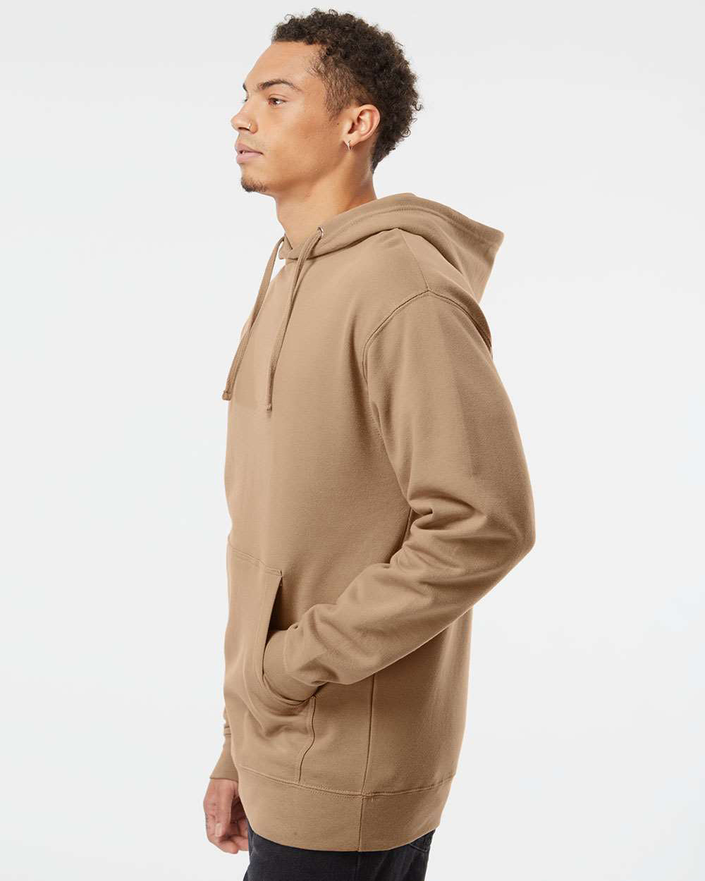 Independent Trading Company 8.5oz. Midweight Pullover Hood — side view (4)
