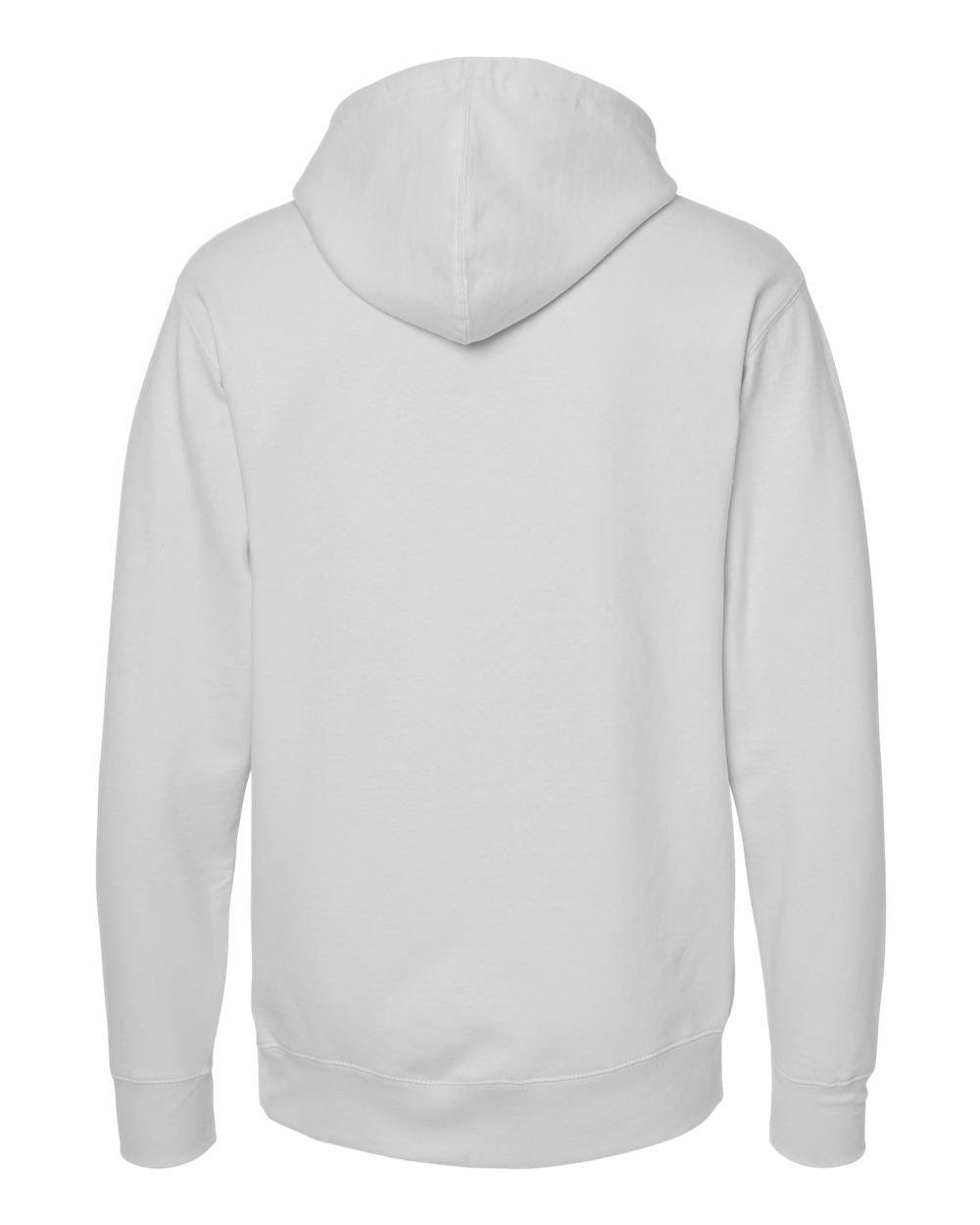 Independent Trading Company 8.5oz. Midweight Pullover Hood in Smoke — back view