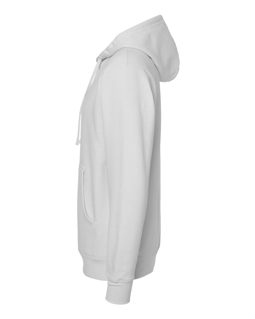Independent Trading Company 8.5oz. Midweight Pullover Hood in Smoke — side view