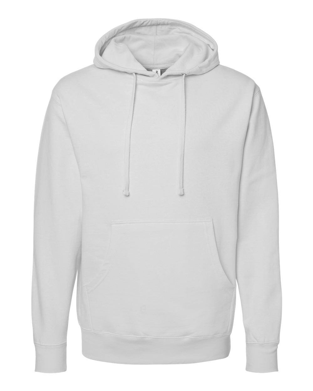 Independent Trading Company 8.5oz. Midweight Pullover Hood in Smoke — front view