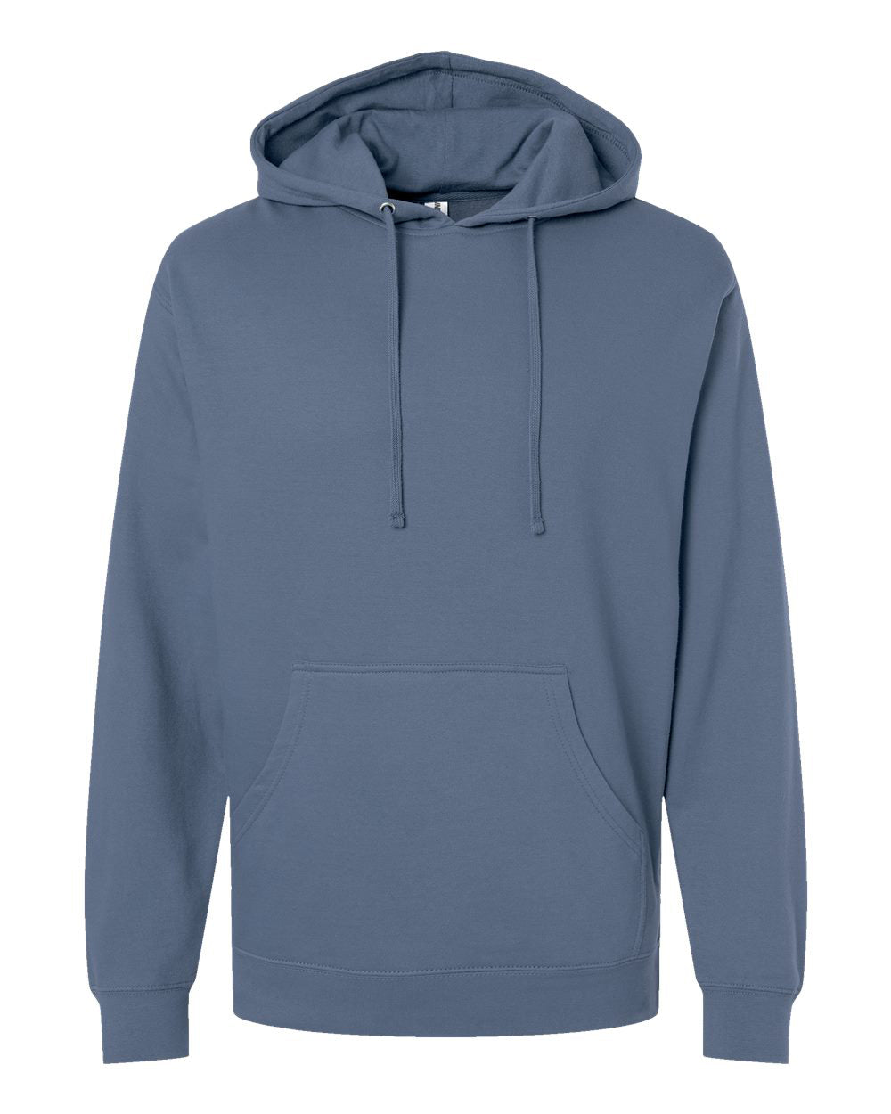 Independent Trading Company 8.5oz. Midweight Pullover Hood in Blue — front view