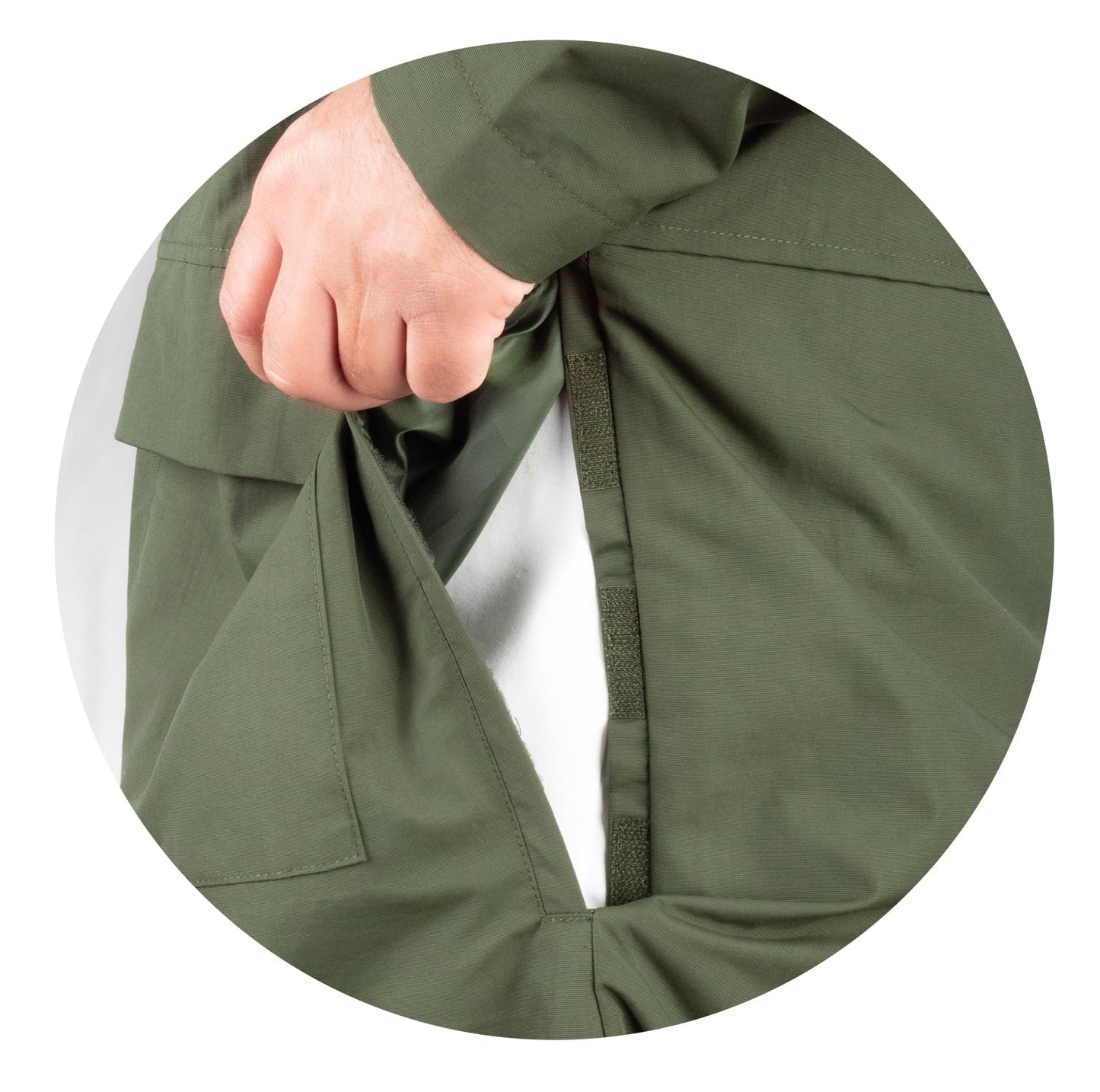 Windproof / Water-Resistant Long Rain Jacket
