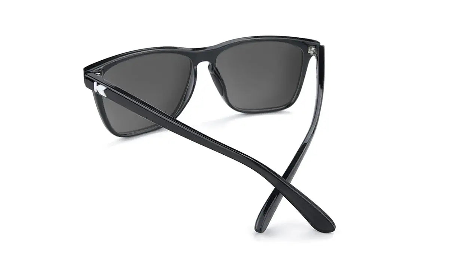 Jelly Black / Sky Blue Fast Lanes Sport - Knockaround Sunglasses - side view