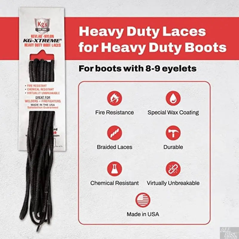KG Extreme Boot Laces ALL RISK UniformsCAL FIRE   ALL RISK Uniforms