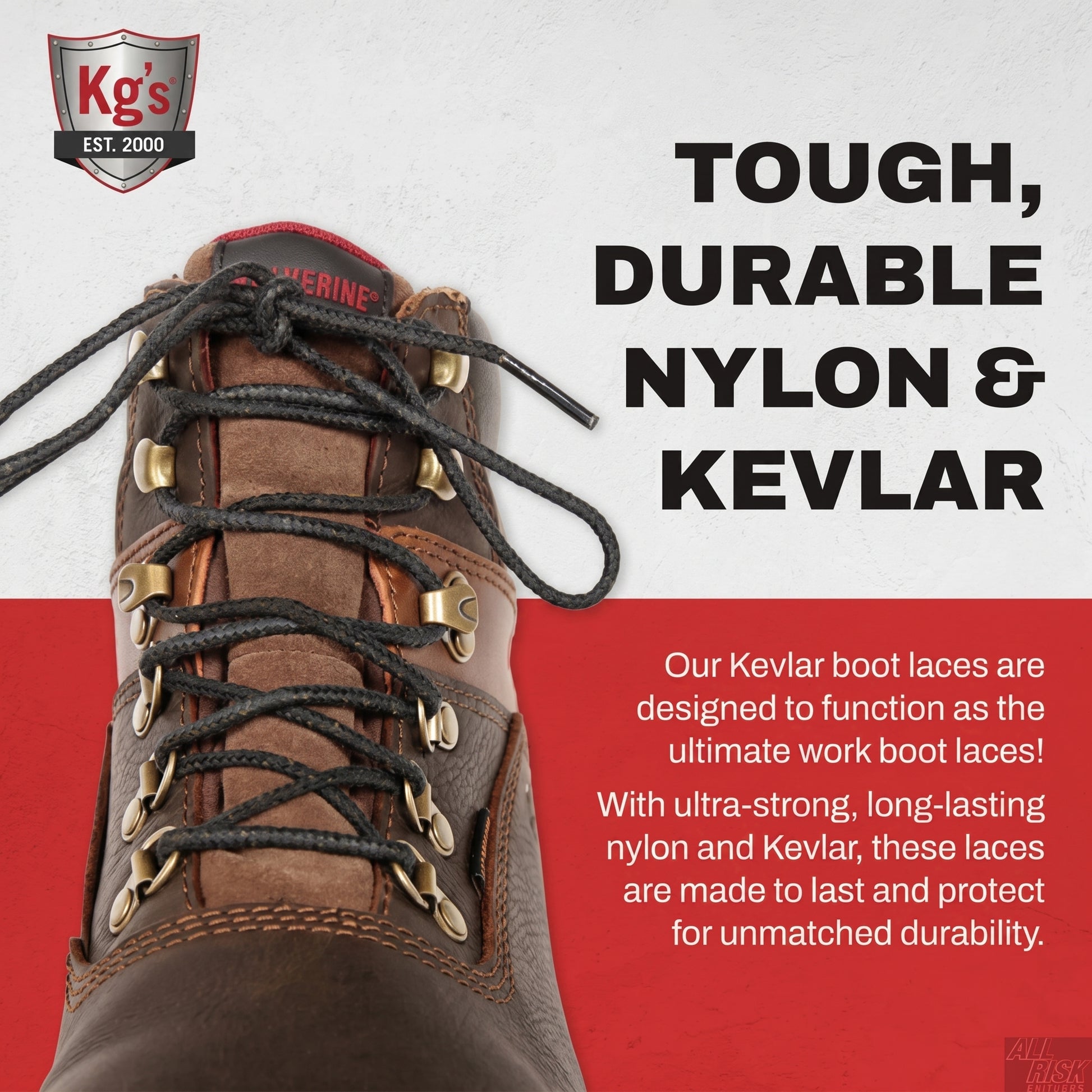 KG-Xtreme Boot Laces - back view