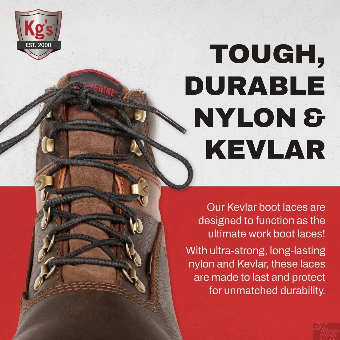KG-Xtreme Boot Laces - back view