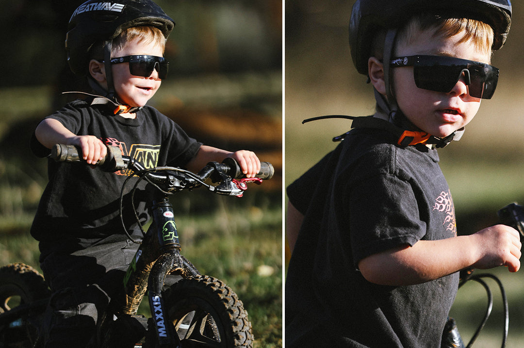 Heat Wave Visual Kids Lazer Face Bones sunglasses view 3