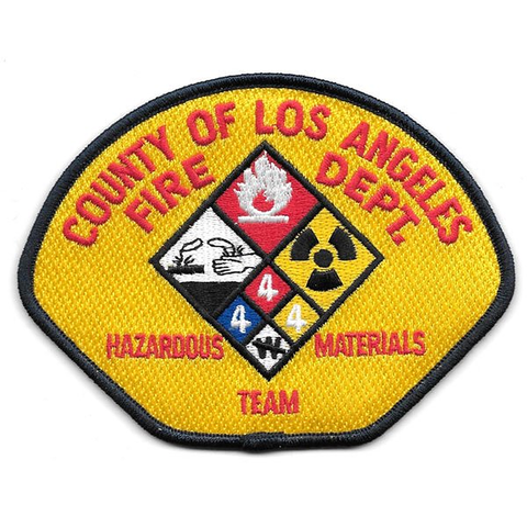 L.A. County Fire HazMat Shoulder Patch (4 1/2" x 3 1/2")