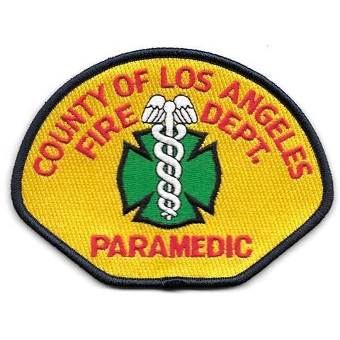 L.A. County Fire Paramedic Shoulder Patch (4 1/2" x 3 1/2")