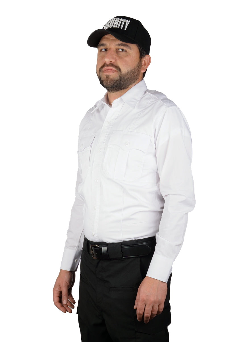 CoolMesh Poly Cotton Performance Uniform Shirts - Long Sleeve