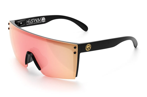 Lazer Face Sunglasses: Rose Gold Z87