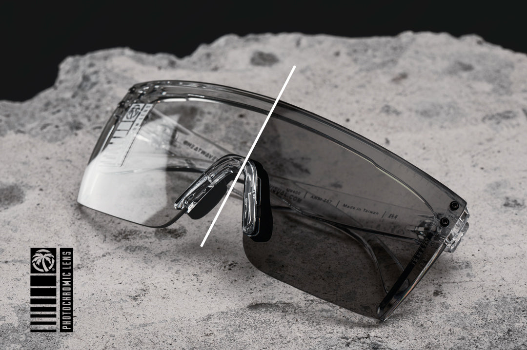 Heat Wave Visual Lazer Face Glasses VAPOR CLEAR Frame Photochromic Lens sunglasses view 2