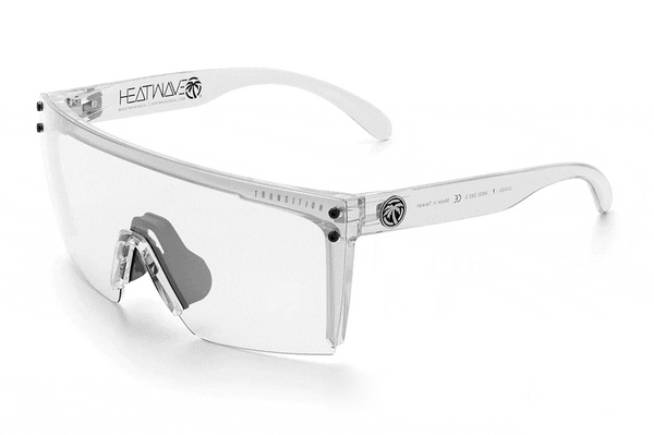 Lazer Face Glasses: VAPOR CLEAR Frame Photochromic Lens Z87