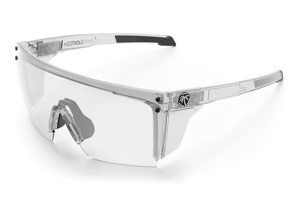 Performance XL Lazer Face Sunglasses: VAPOR CLEAR Frame Photochromic Lens Z87+