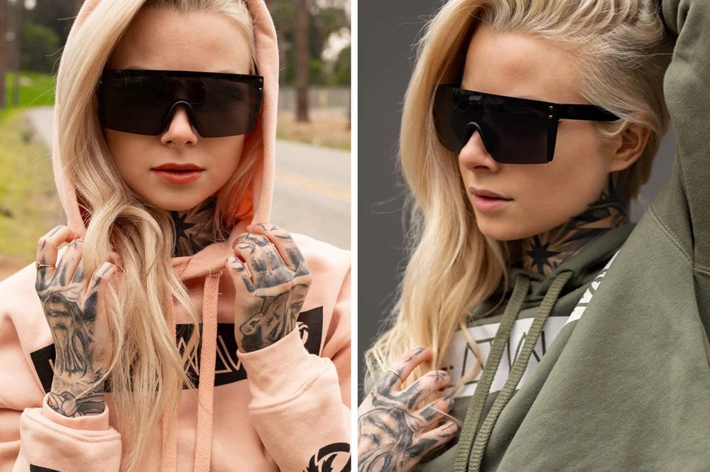 Lazer Face Sunglasses: Black Z87 - Heatwave