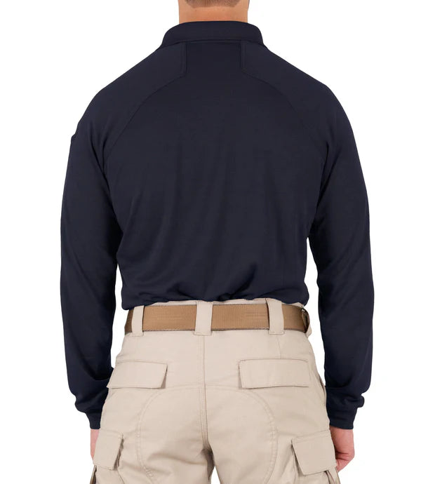 CAL FIRE First Tactical Men’s Performance Long Sleeve Polo - close-up detail