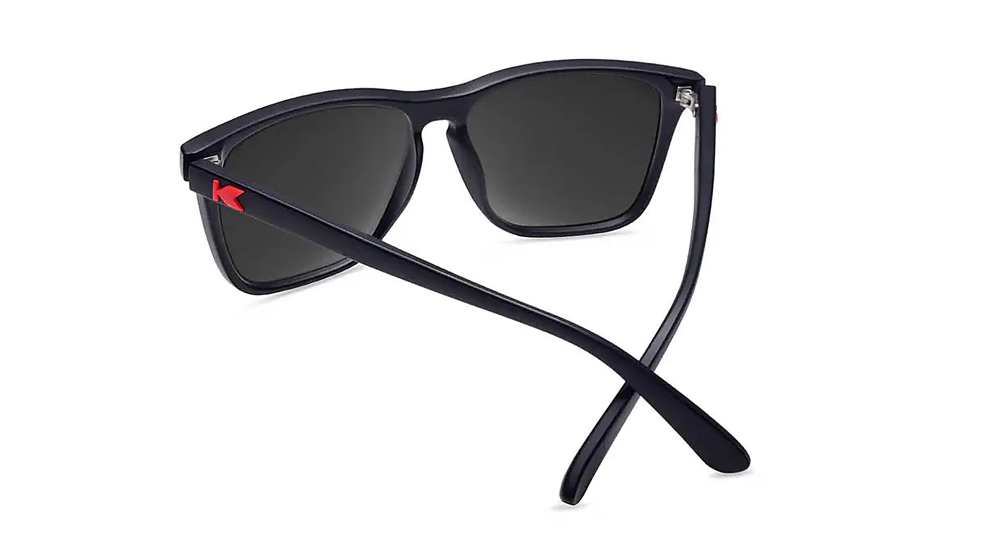 Matt Black / Red Sunset Fast Lanes - Knockaround Sunglasses - side view