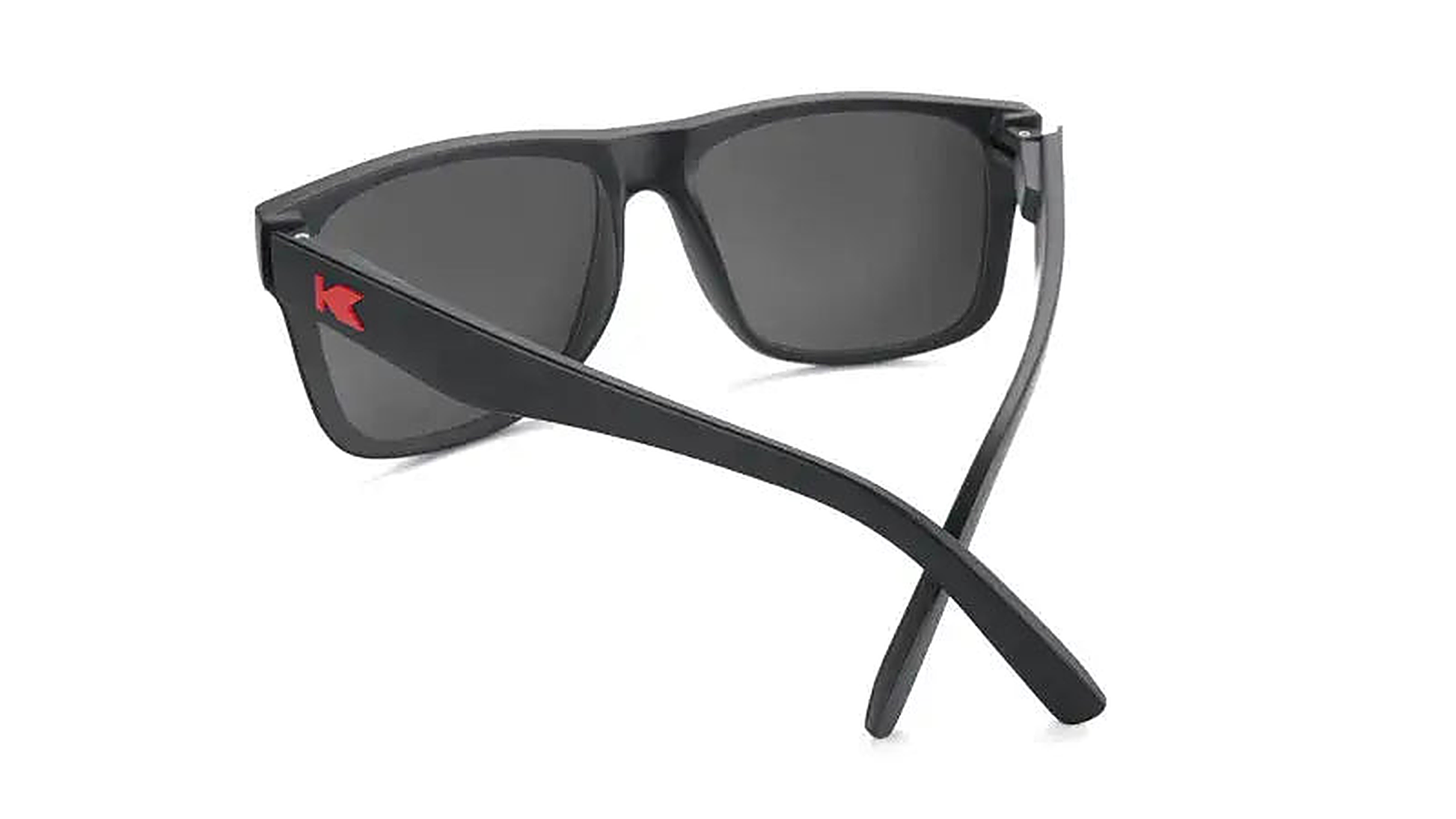 Matte Black / Red Sunset Torrey Pines - Knockaround Sunglasses - side view