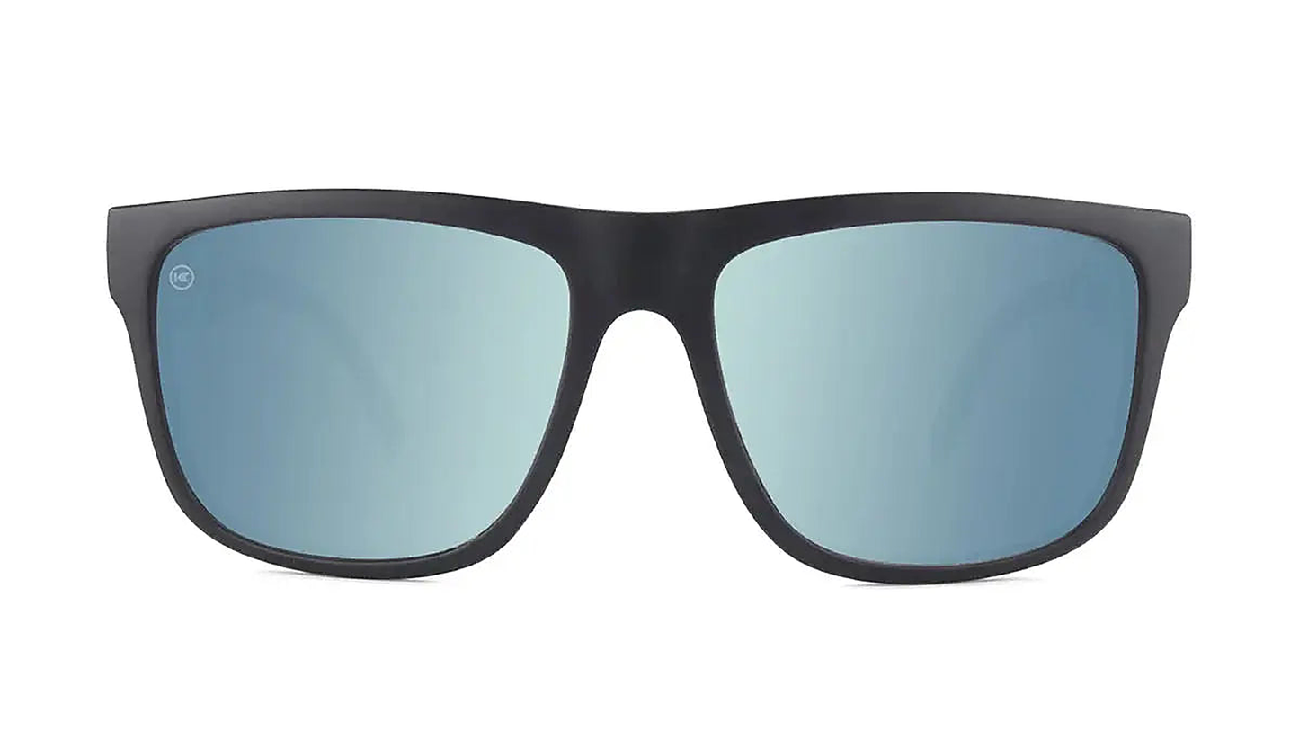 Matte Black on Black / Sky Blue Torrey Pines - Knockaround Sunglasses - alternate view