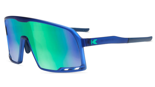 Rubberized Navy / Mint Campeones - Knockaround Sunglasses