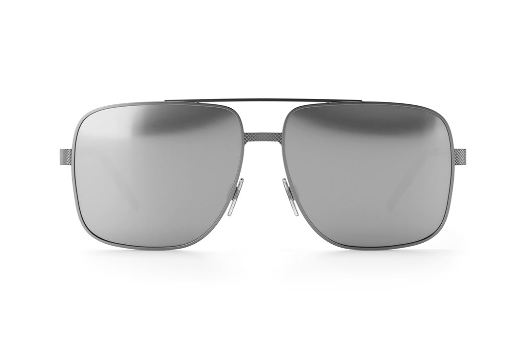 Heat Wave Visual Nimitz Gun Metal Frame SILVER Lens sunglasses view 3