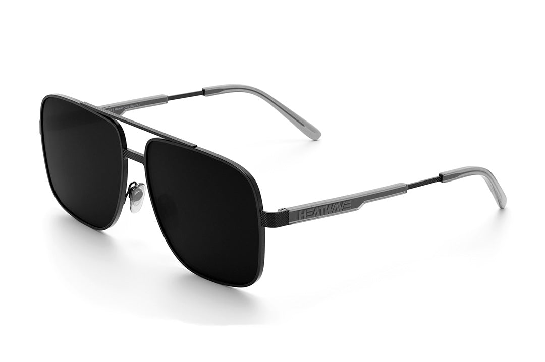 Heat Wave Visual Nimitz SATIN Black Frame ULTRA BLACK Lens sunglasses view 1