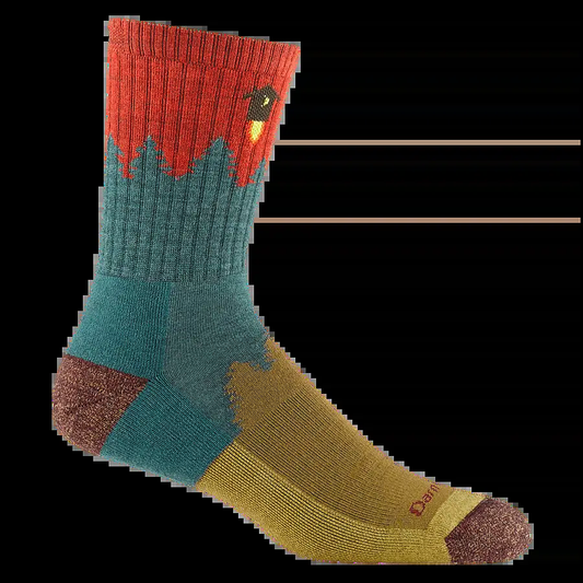 Number 2 "Teal" Micro Crew Midweight - socks
