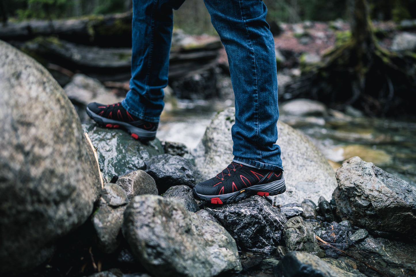 rockrooster Bedrock Black 6 Inch Waterproof Hiking Boots with VIBRAM® Outsole OT21061