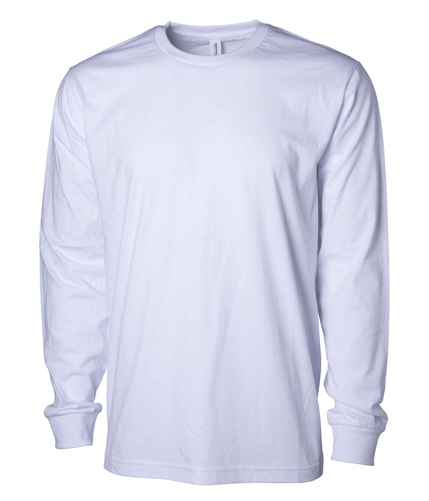 Independent Trading Company Premium 180gsm Long Sleeve T-Shirt in White