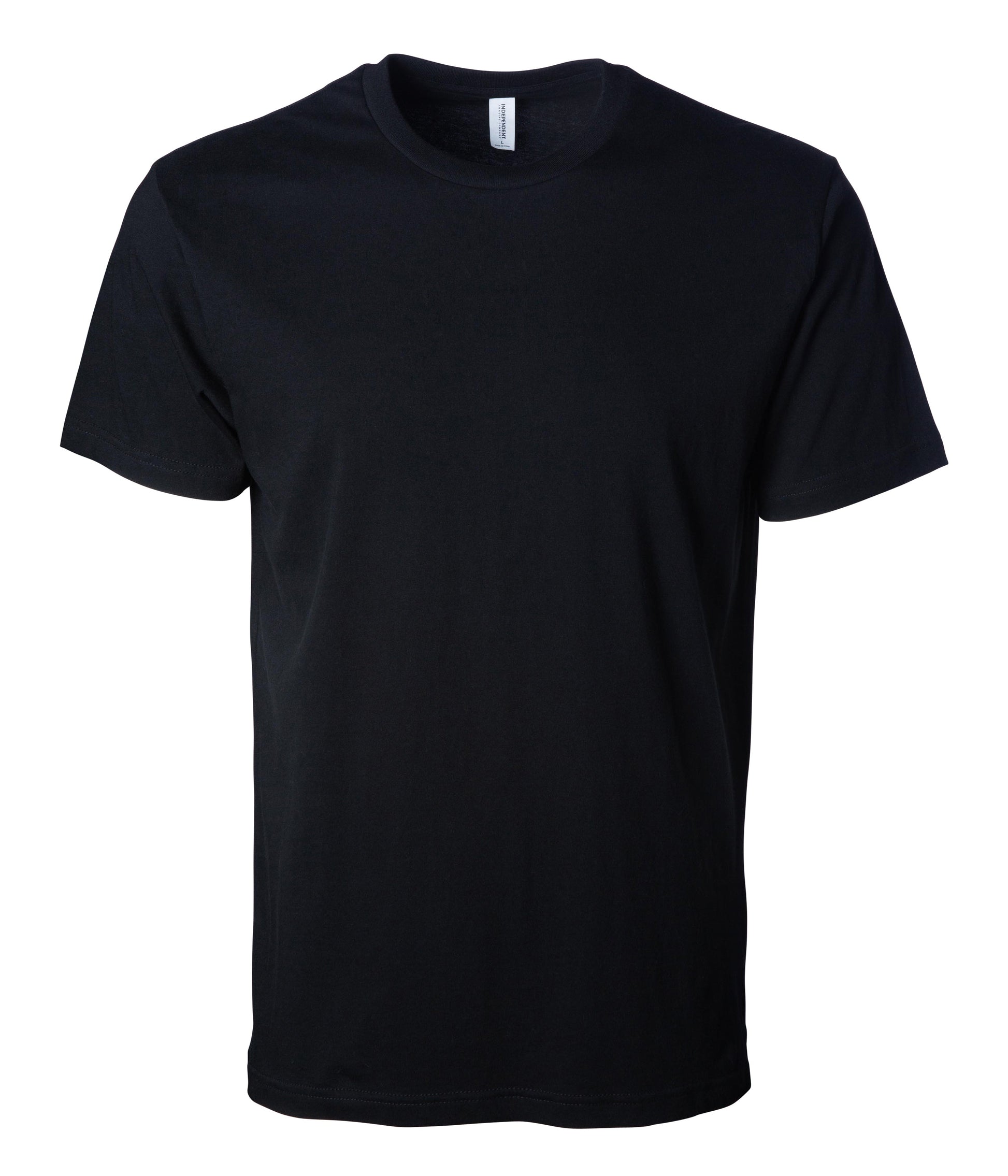 Independent Trading Company Premium 180gsm Short Sleeve T-Shirt in Black