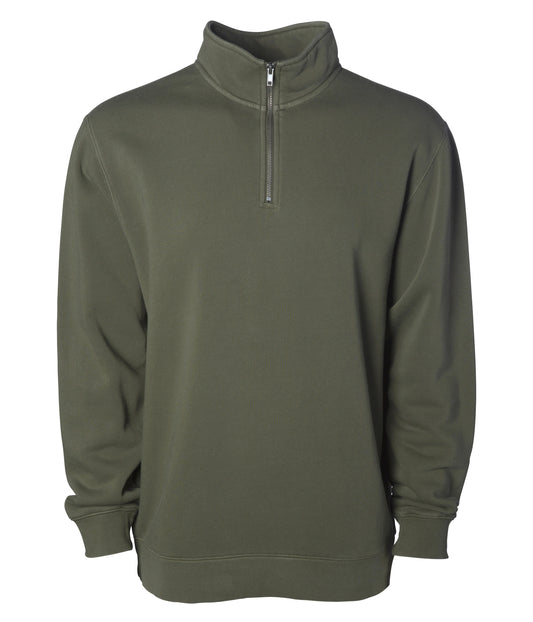 9oz. Unisex Midweight Pigment Dye Quarter Zip