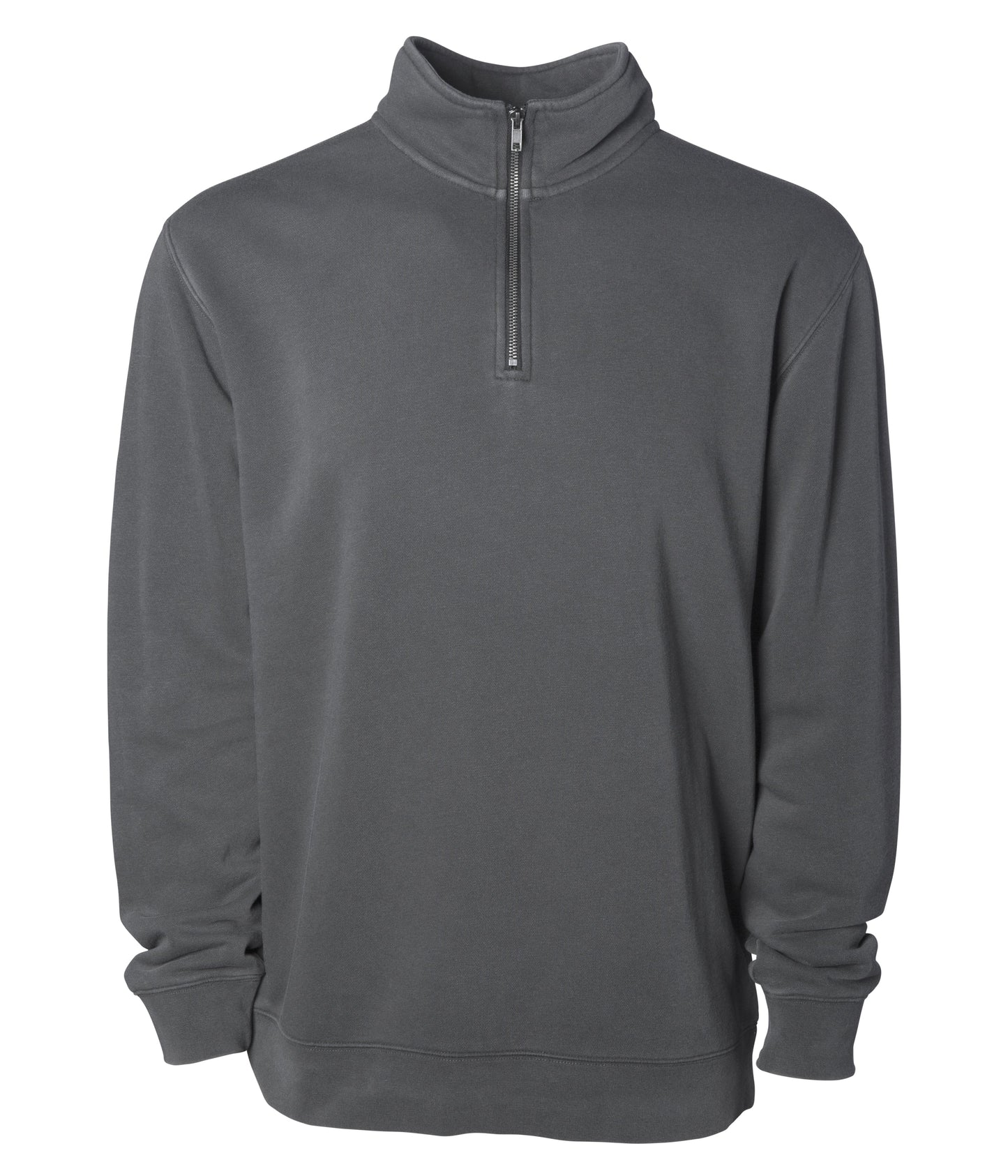 Independent Trading Company 9oz. Unisex Midweight Pigment Dye Quarter Zip — view 3