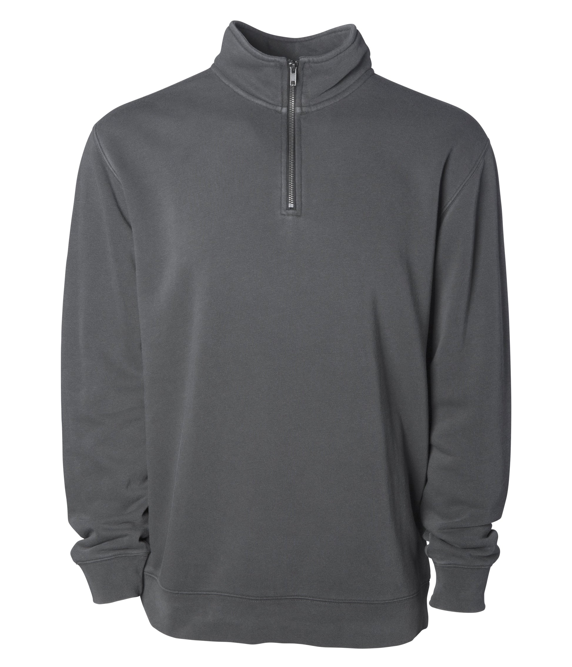 Independent Trading Company 9oz. Unisex Midweight Pigment Dye Quarter Zip — view 3